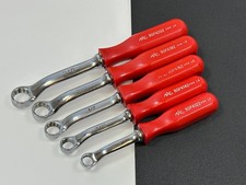 Mac Tools Usa 5pc Bopa Red Hard Handle Single Sae 38 To 58 Box Wrench Set