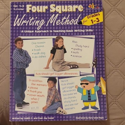 Four Square Writing Method Grades 1-3 Workbook by Gould & Gould, Illustrated