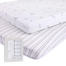 Ely's  Co. Pack and Play Sheets, for Mini/Portable Crib, 2 Pack Fitted Playp...