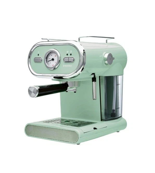 Silvercrest Espresso Machine 1100w 1L Removable Water Tank Drip Tray New GREEN