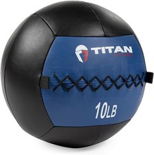 Titan Fitness Soft Leather Medicine Wall Ball Durable, Endurance, Cardio, Core S