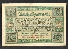 1920 Germany 10 Marks V5424310