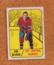1967-68 TOPPS #74 JEAN BELIVEAU