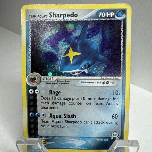 Team Aqua's Sharpedo 5/95 Ex Team Magma vs Team Aqua Holo Rare Pokémon Card