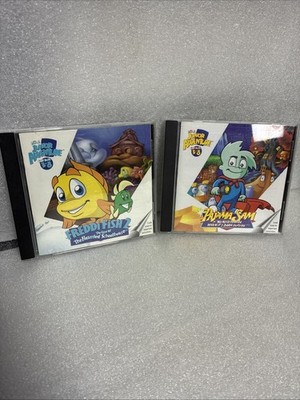 Pajama Sam No Need To Hide When Dark  & Freddy Fish 2 Haunted PC/Mac Vintage