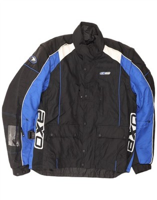 AXO Herren Graphic Moto Racer Bomberjacke UK 44 2XL Schwarz Colourblock DU09