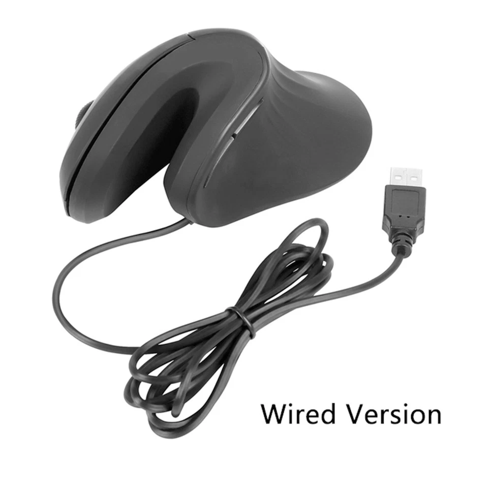 Wired Vertical Mouse 6 Buttons 800‑1200‑2000‑3200 DPI USB Wired Vertical Ergonom - Image 2 of 4