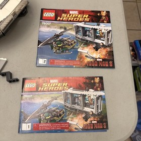 lego marvel: super heroes 76007 Malibu Mansion Attack No Minifigs Incomplete Set