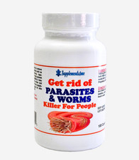 Intestinal Worms ANTI PARASITES DESTROY EGGS - KILL FLUSH THEM OUT - USA