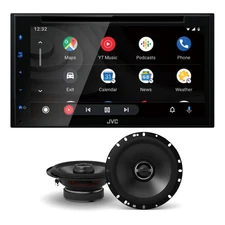 JVC KW-V66BT CarPlay/Android Auto Receiver + S-S65 Speakers