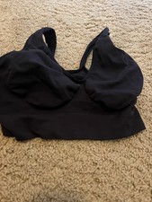 women s black hanes originals medium bralette sports bra preowned workout