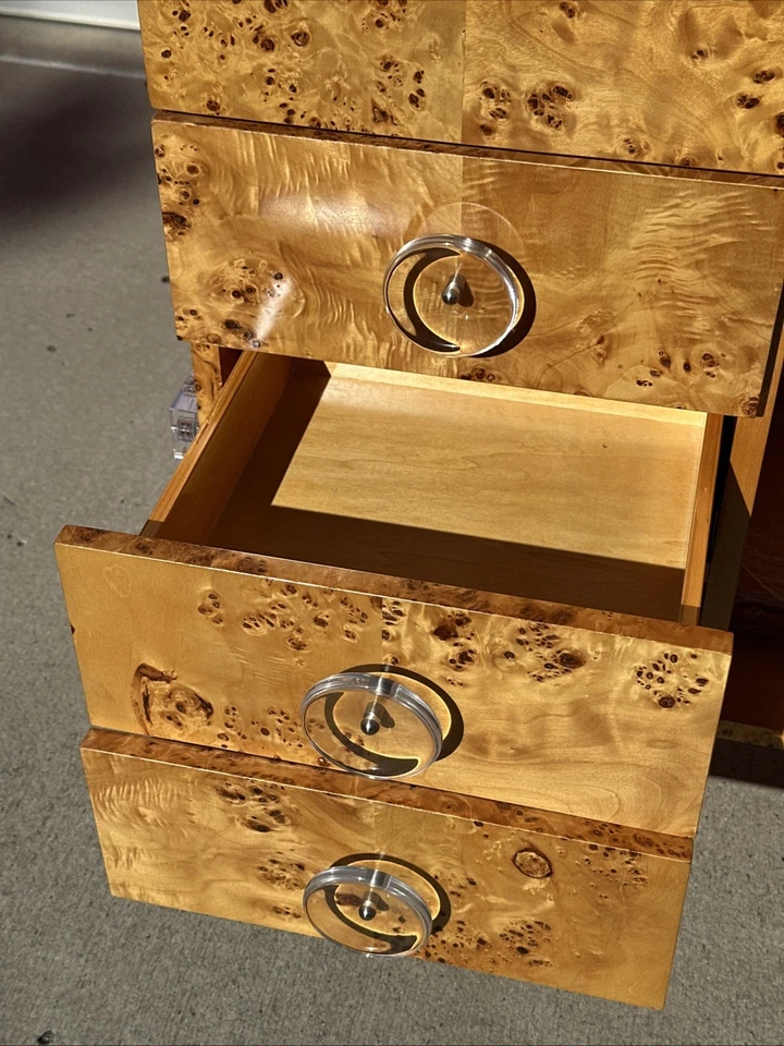 Jonathan Adler Bond Bar Cabinet In Acrylic & Wood - Image 4 of 4