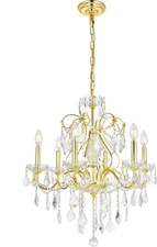 Chandelier Light Fixture St. Francis French Pendant Crystal Dining Room or Foyer