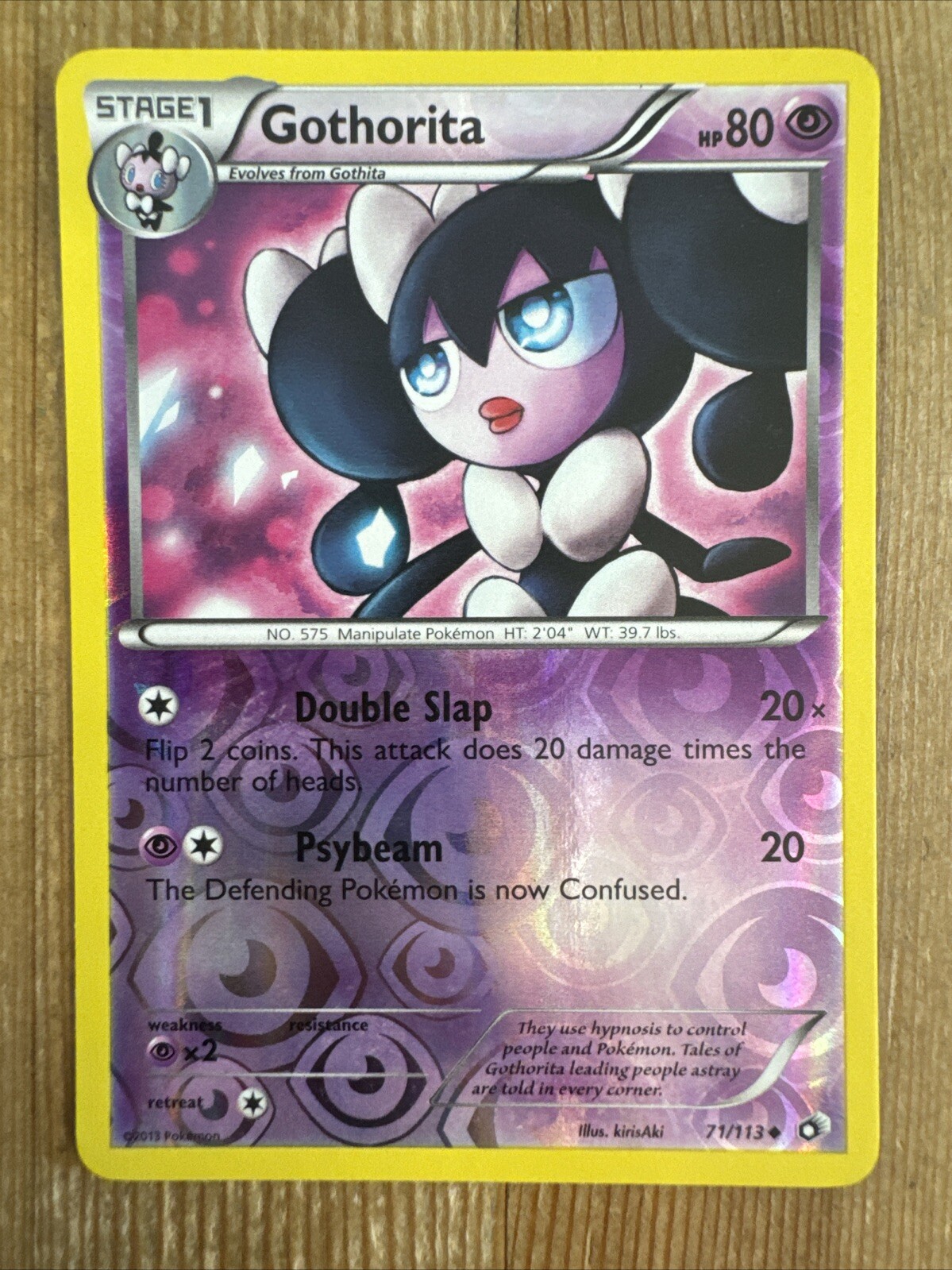 Pokémon TCG Gothorita Legendary Treasures 71/113 Reverse Holo Uncommon LP
