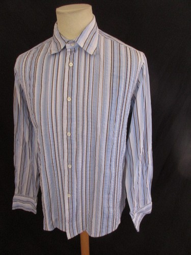 Chemise Façonnable Bleue - Taille M - Occasion En Très Bon état