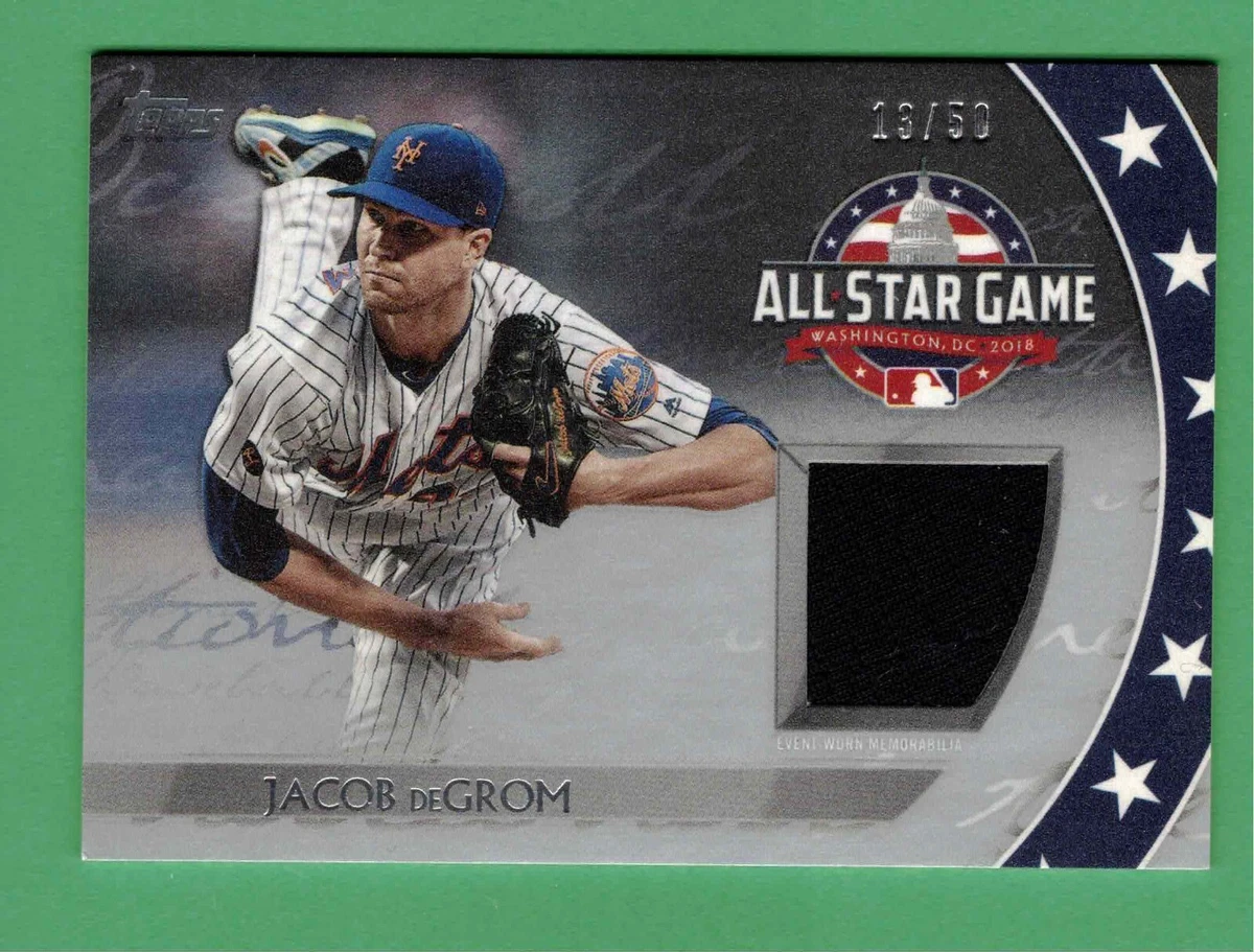 2018 TOPPS UPDATE JACOB DEGROM JERSEY RELIC ALL STAR GAME 13 50 METS