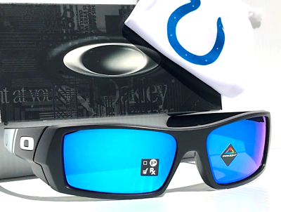 オークリー OAKLEY ガスカン 希少 NFL Oakley GASCAN Indiana COLTS Matte Black PRIZM Sapphire Lens