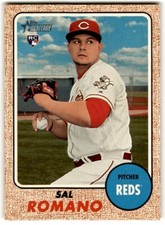 2017 Topps Heritage Sal Romano Rookie #622 Cincinnati Reds