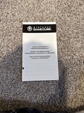 Nintendo Gamecube Health And Safety Precautions Booklet