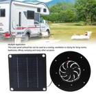 20W Solar Panel Fan Stay Cool on Your Outdoor Adventures Animal House Extractors