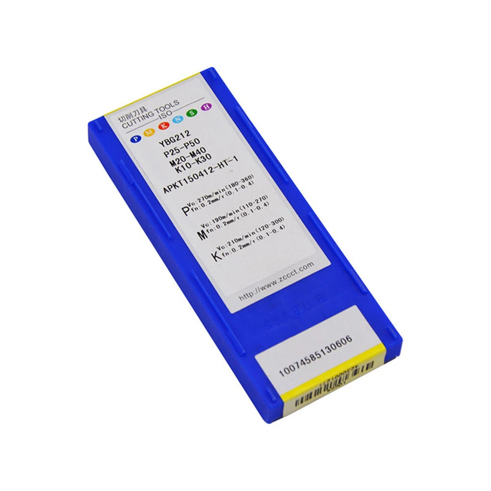 ZCC-CT APKT150412-HT-1 YBG21 CNC Carbide Inserts 10pcs for Steel Stainless Steel - Image 2 of 2