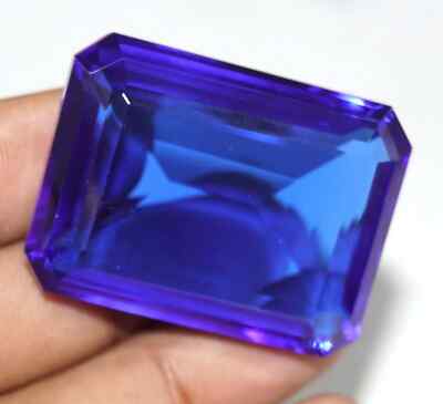 Blue Topaz Emerald Cut 150+ Ct Brazilian EGL Certified Natural Loose Gemstone