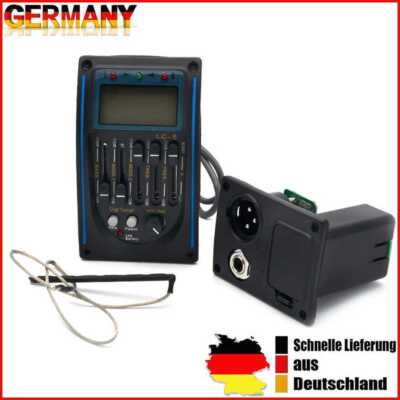LC-5 Acoustic Guitar Pickup EQ5 Preamp LCD Tuner Piezo Pickup Equalizer System