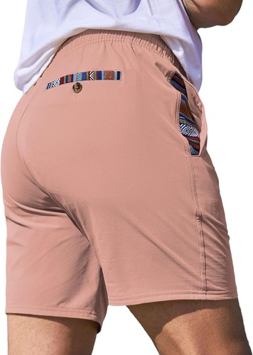 Men's Quick Dry Drawstring Shorts Stretch Athletic Beach Gym Casual - Picture 26 of 55