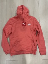 Puma Essentials Embroidery Logo Pullover Hoodie Womens Size M Slim Fit