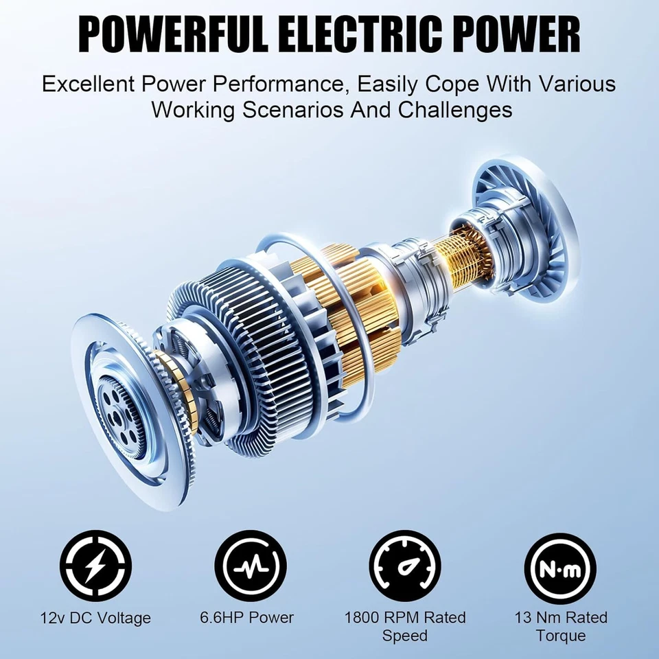 12V Electric Winch Steel Rope 4WD ATV UTV Winch Towing Truck 13800lbs 78 FT Foto 3 de 4