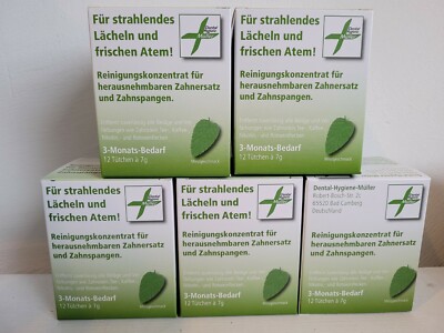 5 x Reinigungskonzentrat Dentalreiniger für Ultraschall Reinigungsgeräte