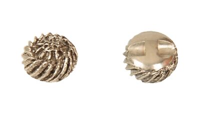 SG Set of 4 Round Metal Buttons with Sewing Stem mm.17 x 17 x 11 mm artic