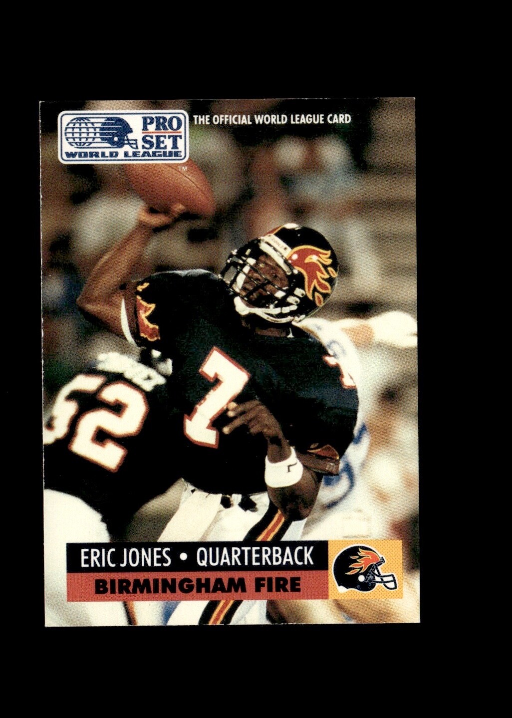 1991 Pro Set WLAF - #51 Eric Jones (RC)