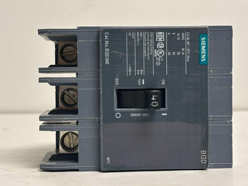 Siemens BQD340 40A 3-Pole 480V AC Thermal-Magnetic Circuit Breaker - Picture 3 of 8