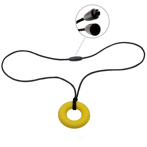Sensory Chew Necklace Food Silicon Autism ADHD Biting Oral Teething Chewy Toy - Picture 6 of 32