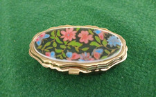 Vintage Pill-Saccharine Trinket Box Floral Li...
