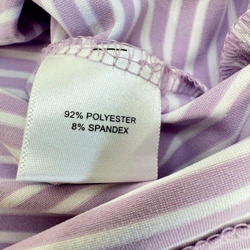 NWT Peter Millar MILES Crown Crafted Jersey Stripe Golf Polo WDFLO Lavender XL - Picture 7 of 10