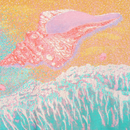 Vintage Florida T Shirt 80s Large Pink Paper Thin Orlando Seashell Burnout Puff - Picture 2 of 16
