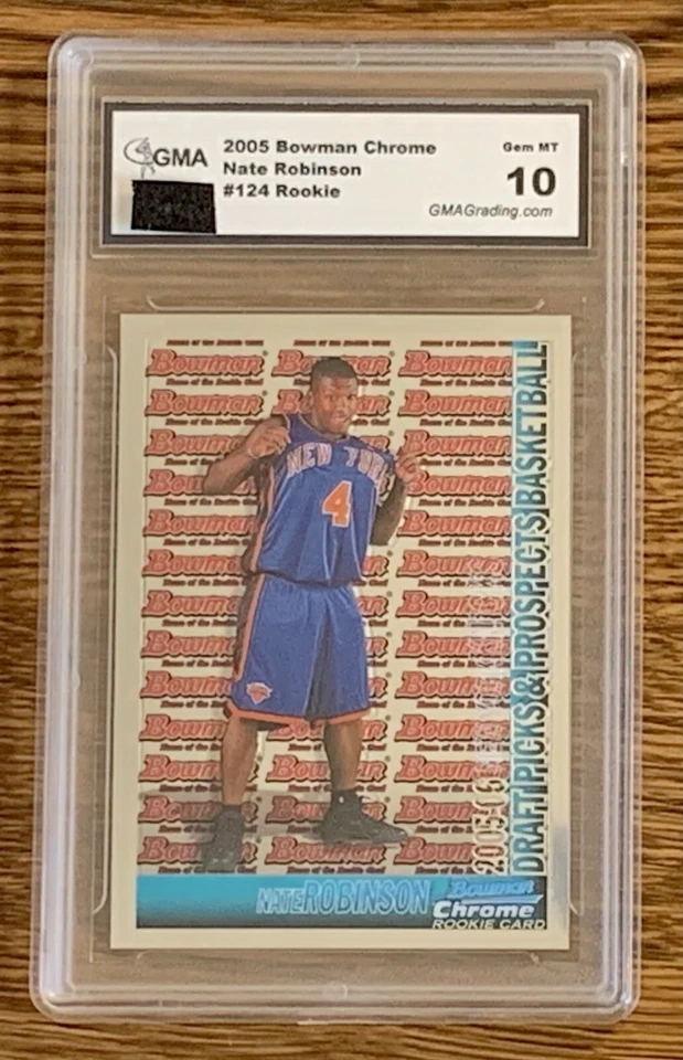 2005 BOWMAN CHROME NATE ROBINSON RC GRADED GEM MINT 10 - Image 3 of 4