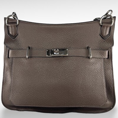 ICONIC Hermès Jypsière Chocolat Taurillon Clemence Bag Size 34