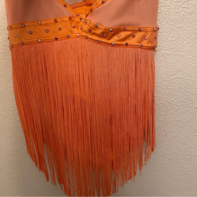 weissman lustre fringe halter dress Weissman
