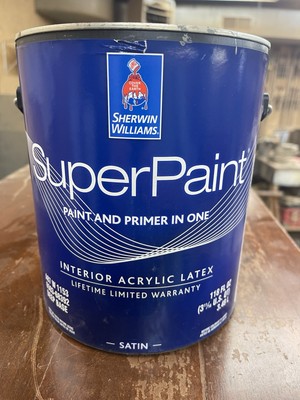 1 Gallon Sherwin Williams SuperPaint Interior Satin Color 7067 Cityscape Gray