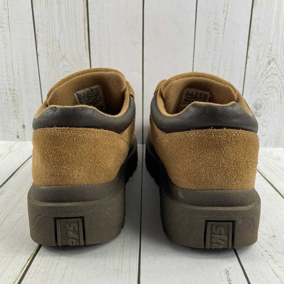 Skechers Shindigs Stompin Tan Suede Casual Chunky Platform Shoes Women’s Size 8 - Image 2 of 4