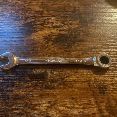 #ad Husky 1 2quot; Ratcheting 12 Point Combination Wrench $13.95