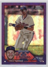 2023 Topps Chrome Logofractor Edition Purple Refractor /250 Trea Turner #103 x2o