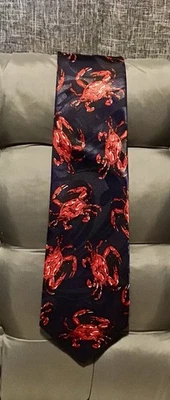 Mens Tie Crabs By Steven Harris- Very Nice - Image 1 of 4