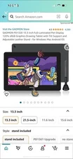 GAOMON PD1320 13.3 Inch Full-Laminated Pen Display 120% sRGB Graphics Drawing...