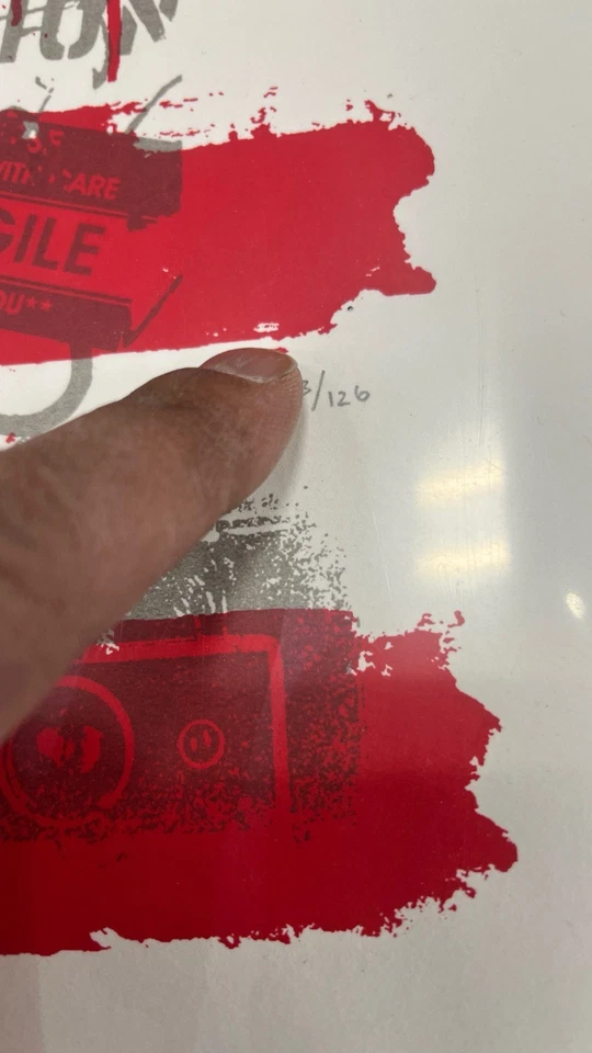 Impresión artística póster de bandera estadounidense de la Independencia de Mr Brainwash 2016 Banksy S/N Foto 2 de 4