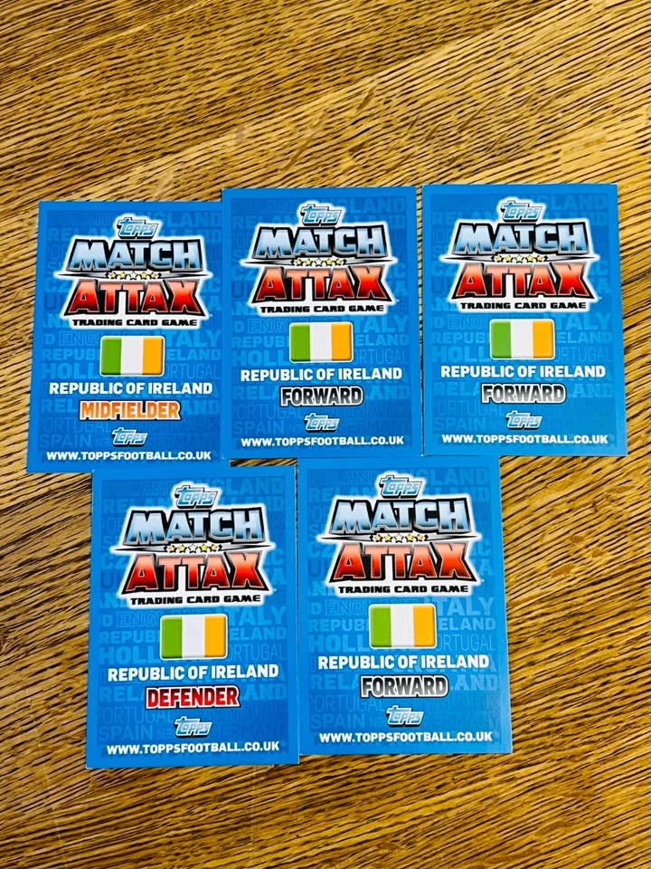 Hand Signed Football Trading Cards - Republic of Ireland lot of 5 cards - 2000's - Image 2 of 2