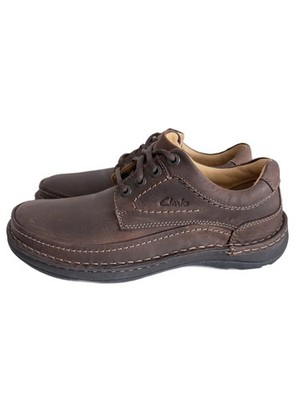 Clarks Nature Three Active Air braunes Leder Größe 41,5